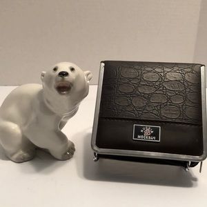 Made in USSR Polar Bear Figurine bundles with Russia Grooming kit